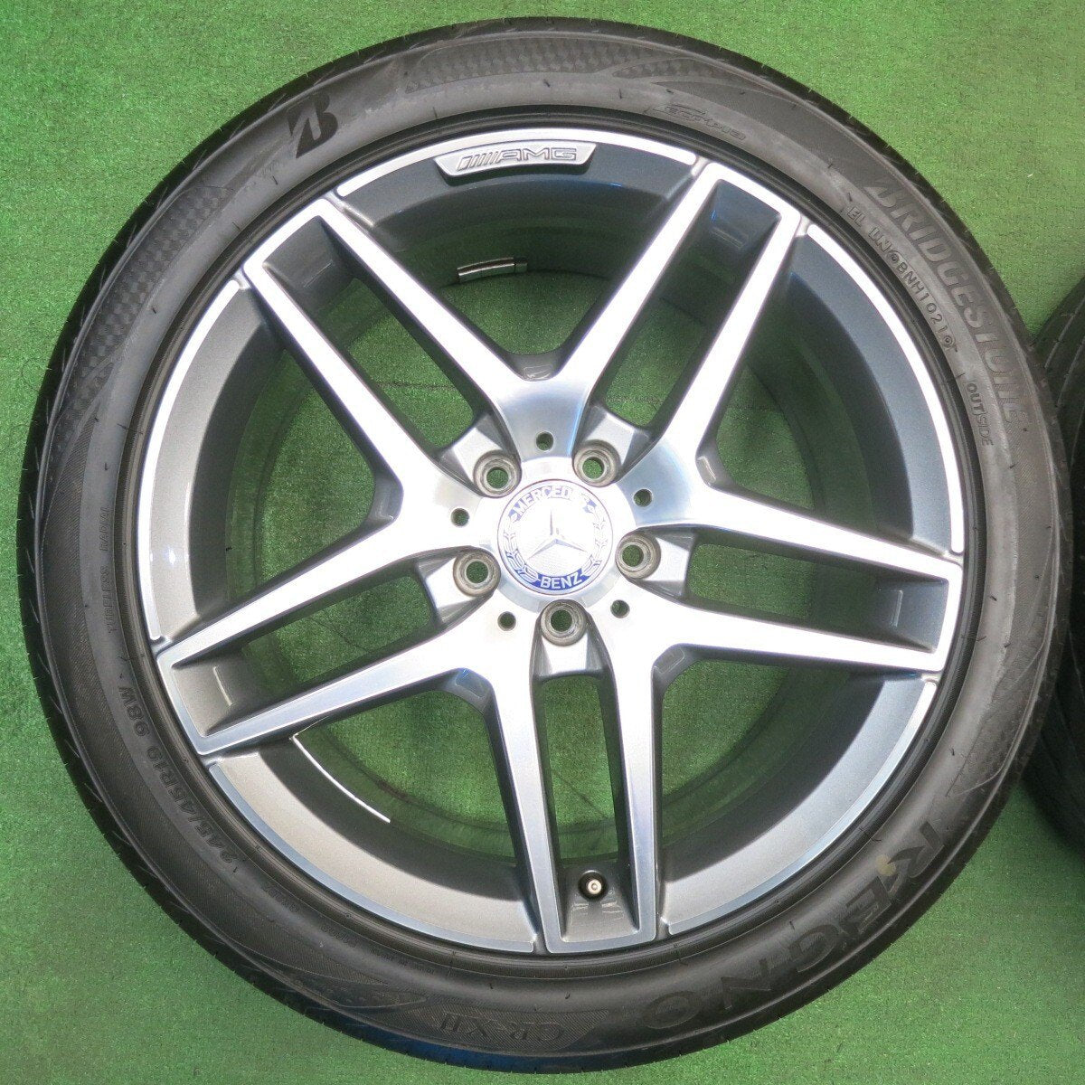 バリ溝 綺麗 9.5分★ベンツ Sクラス W222 純正 AMG 245/45R19 275/40R19 ブリヂストン GR-X2 ピレリ PZERO PCD112★5030901NJノ