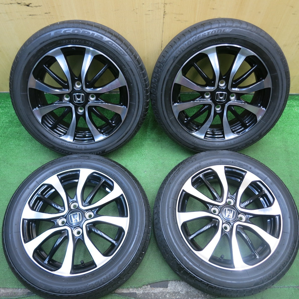 キレイ★ホンダ N-BOX カスタム 純正 155/65R14 ブリヂストン エコピア EP150 14インチ Nボックス PCD100/4H★5062711AKノ