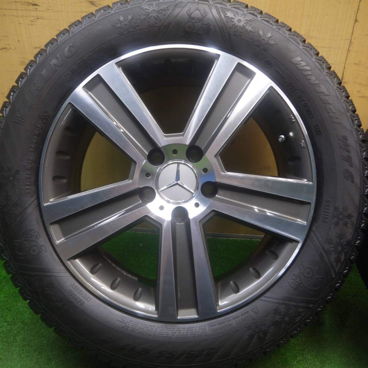 超バリ溝!22年!キレイ!9.5分以上★ベンツ 等 EuroPremium WERNER 阿部商会 225/55R17 スタッドレス バイキング WINTECH WT6 ユーロプレミアム ヴェルナー PCD112/5H★5022112Hス