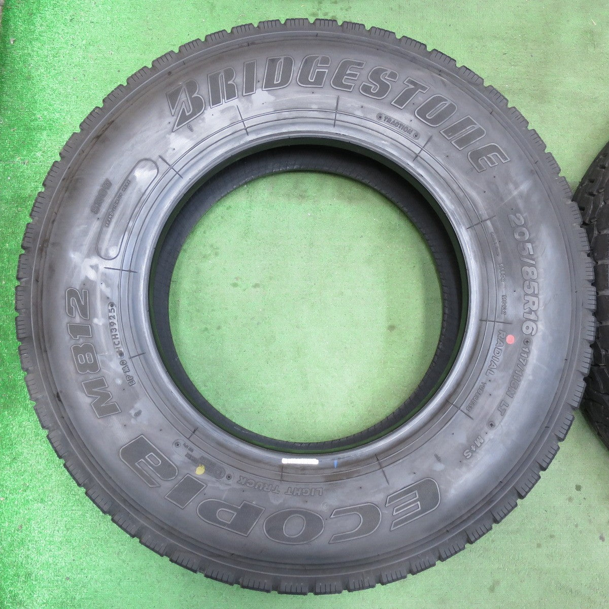 ほぼ未使用!25年!6本★トラック タイヤ 205/85R16 117/115N ブリヂストン エコピア M812 ミックス オールシーズン 16インチ★6020611イスタ