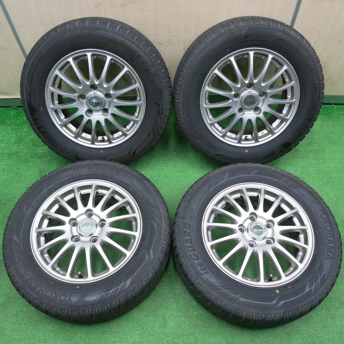 バリ溝!21年!8.5分★スタッドレス 195/65R15 ヨコハマ アイスガード iG60 ECO FORME エコフォルム PCD114.3/5H★4111310TNス