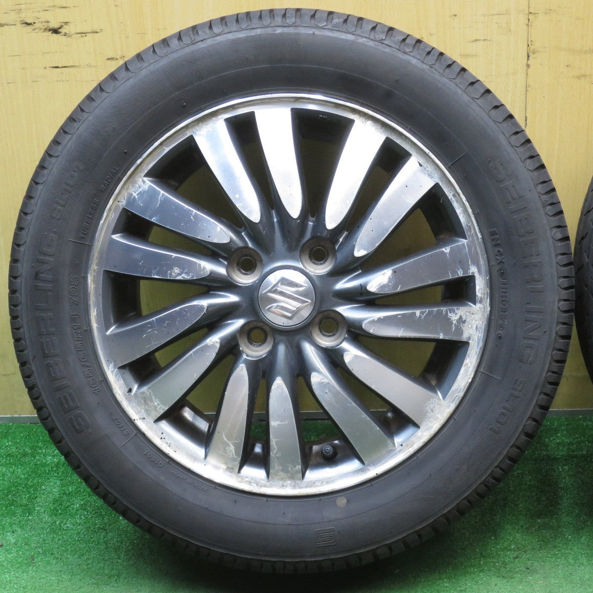 4本価格!24年★スズキ MA15S ソリオ 純正 165/65R14 セイバーリング SL101 14インチ PCD100/4H★5073002NJノ