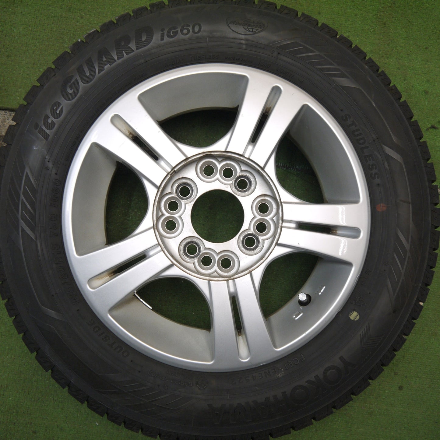 バリ溝!22年!9.5分以上★スタッドレス 145/80R13 ヨコハマ アイスガード iG60 eurobein MANARAY マナレイ 13インチ PCD100 110 114.3/4H マルチ★5080502Hス