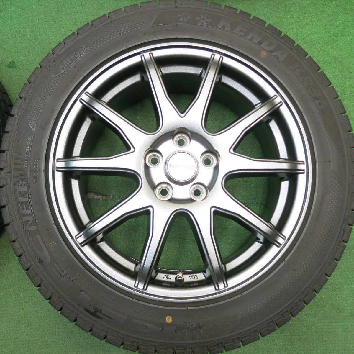 バリ溝!21年!キレイ!8.5分★インプレッサ 等 205/55R16 スタッドレス ケンダ KR36 アイステック ネオ Humanline ヒューマンライン 16インチ PCD100/5H★5050310HAス