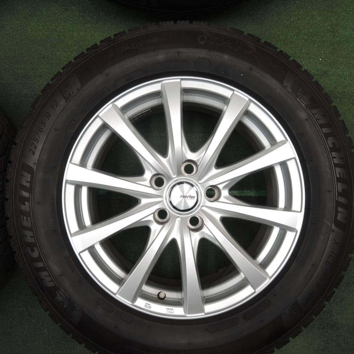 キレイ!20年★スタッドレス 225/65R17 ミシュラン X-ICE SNOW SUV ravrion RS01 ラブリオン PCD114.3/5H★4030110TNス