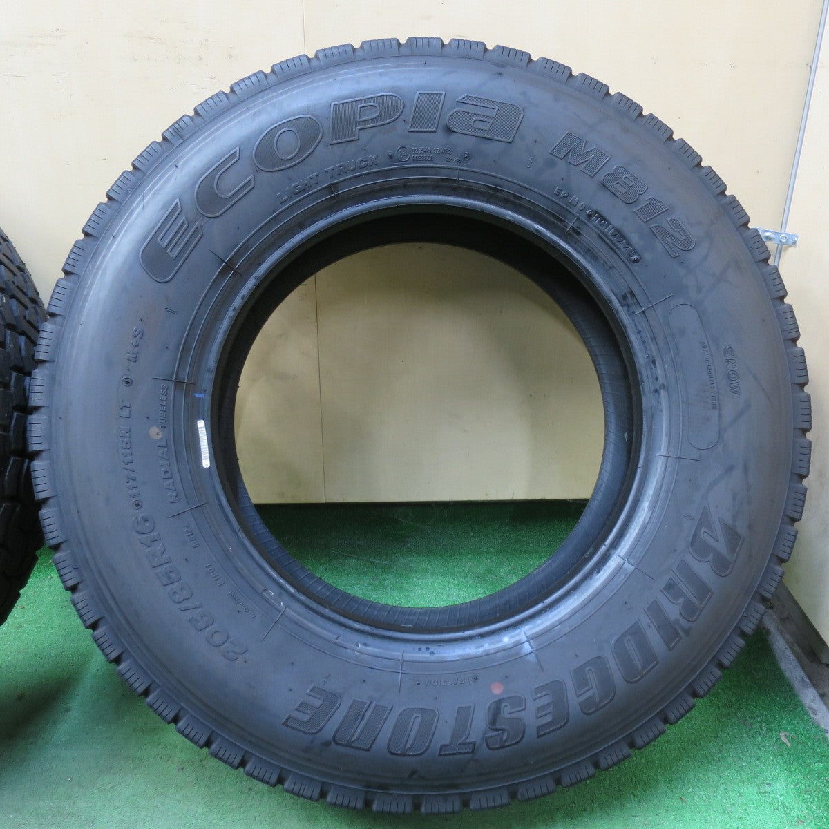 ほぼ未使用!25年!6本★トラック タイヤ 205/85R16 117/115N ブリヂストン エコピア M812 ミックス オールシーズン 16インチ★5101001イスタ