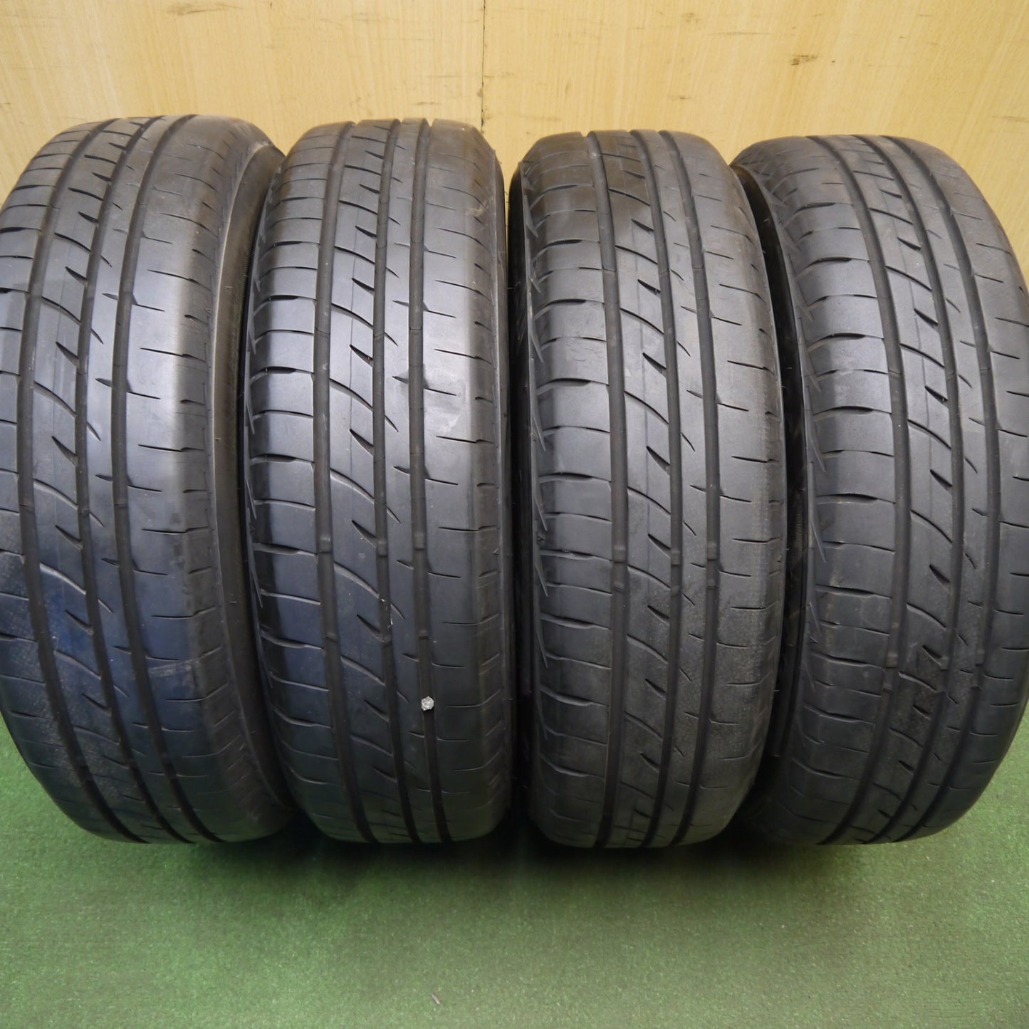 バリ溝!9分★トヨタ ポルテ 等 純正 スチール 175/65R15 ブリヂストン プレイズ PX2 15インチ PCD100/4H★6031609Hノ