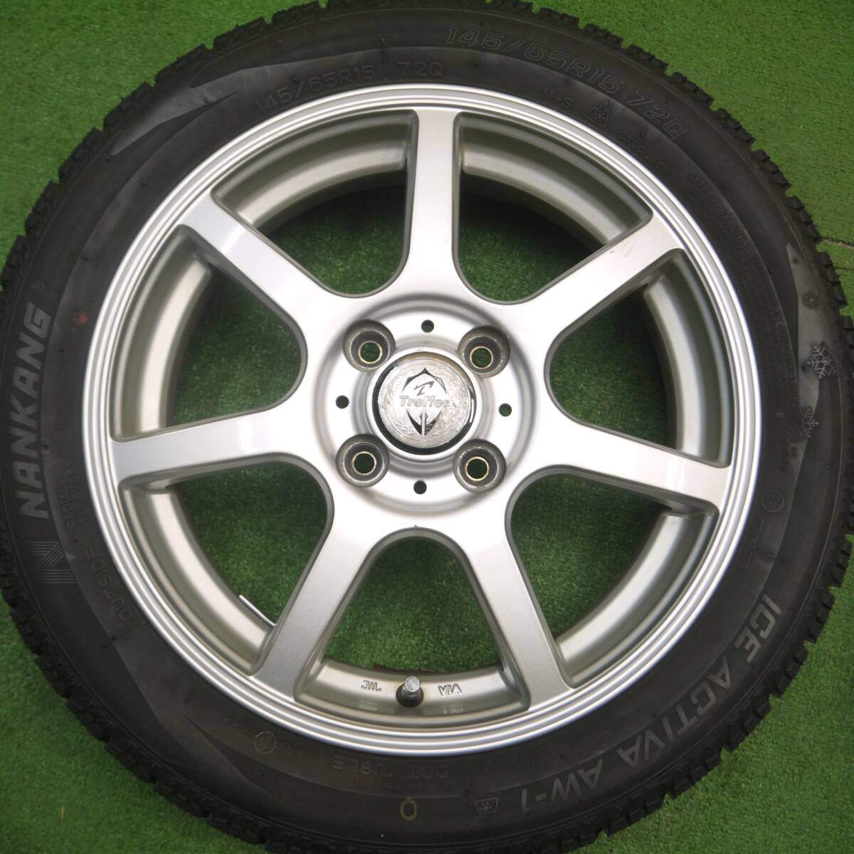 22年!★三菱 i アイ 145/65R15 175/55R15 スタッドレス ナンカン アイス アクティバ AW-1 トレファー PCD100/4H★4121008Hス