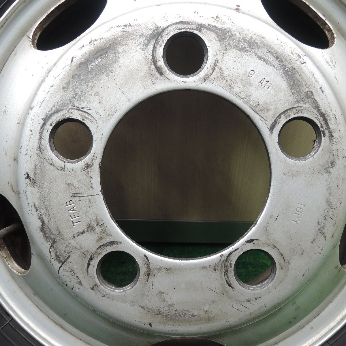 6本価格★トラック タイヤ 185/85R16 111/109L スタッドレス ブリヂストン ブリザック W979 TOPY ホイール 16インチ★3111808HAス