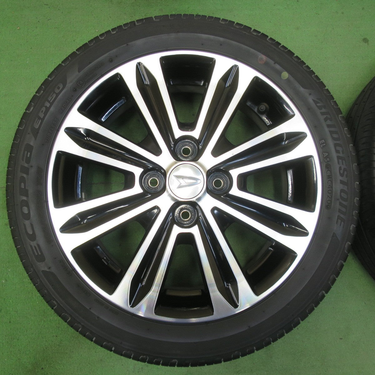 キレイ★ダイハツ LA600S タント カスタム 純正 165/55R15 ブリヂストン エコピア EP150 15インチ PCD100/4H★5051716イノ