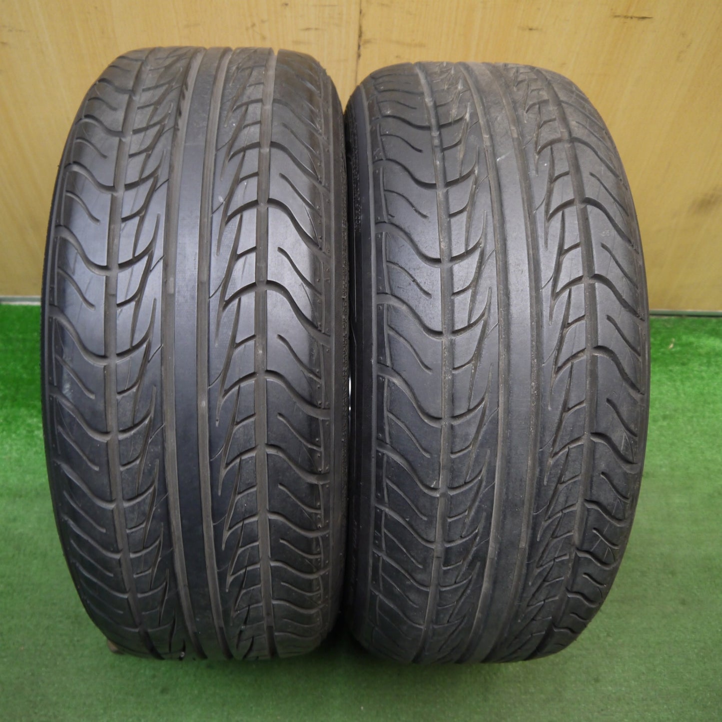 バリ溝!9分!2本★旧車 ASAHI AHP DISH 205/60R14 ナンカン TOURSPORT 611 アサヒ ディッシュ 14インチ PCD114.3/4H★5051303Hノ