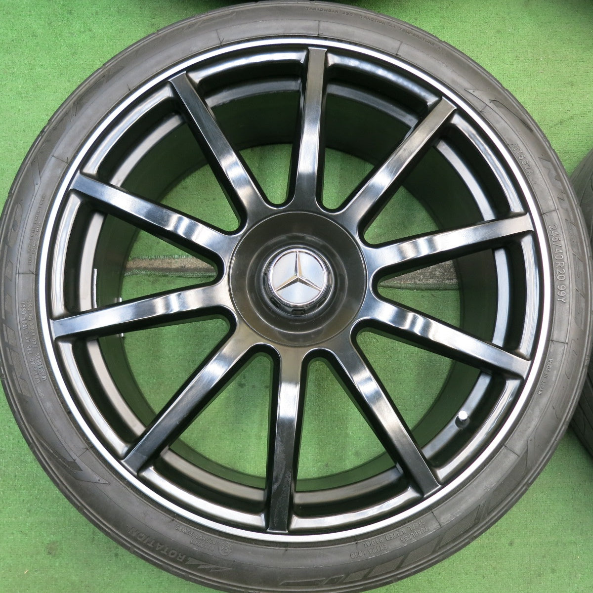 付属品付き!22年!キレイ★ベンツ Sクラス ダイナミック タイプ 245/40R20 275/35R20 ニットー NT555 G2 社外 アルミ 20インチ PCD112/5H★5081603HAノ