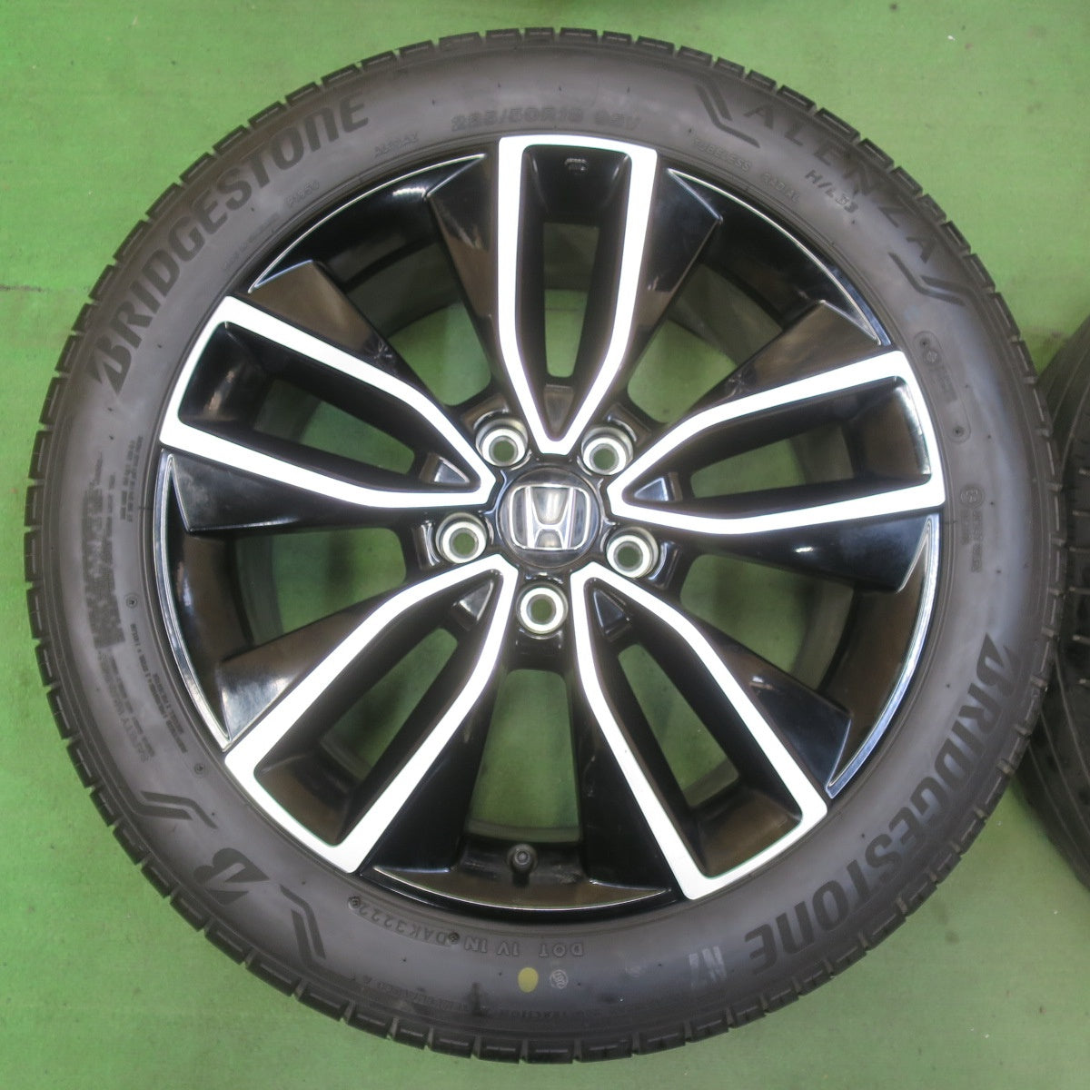 キレイ!22年★ホンダ RV 5 ヴェゼル e:HEV 純正 225/50R18 ブリヂストン アレンザ H/L33 18インチ PCD114.3/5H★5070901イノ