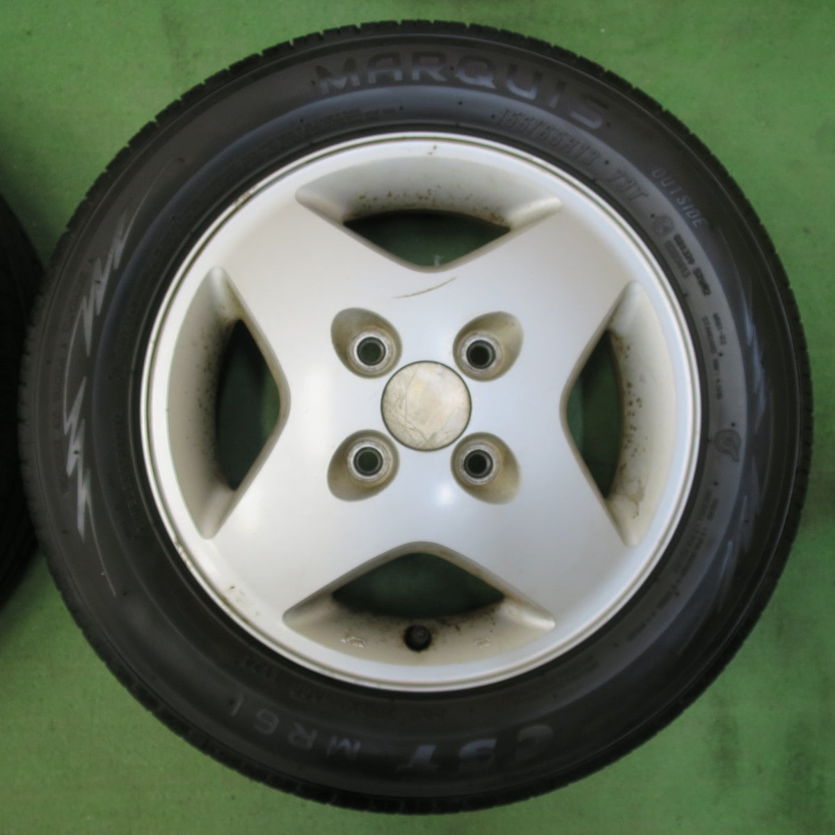 超バリ溝!24年!ほぼ10分★スズキ ワゴンR 純正 155/65R13 マーキス CST MR61 13インチ PCD100/4H★5052907イノ