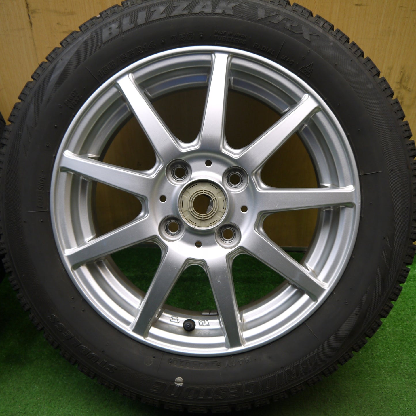 4本価格★スタッドレス 155/65R14 ブリヂストン ブリザック VRX GMach 14インチ PCD100/4H★5051908Hス