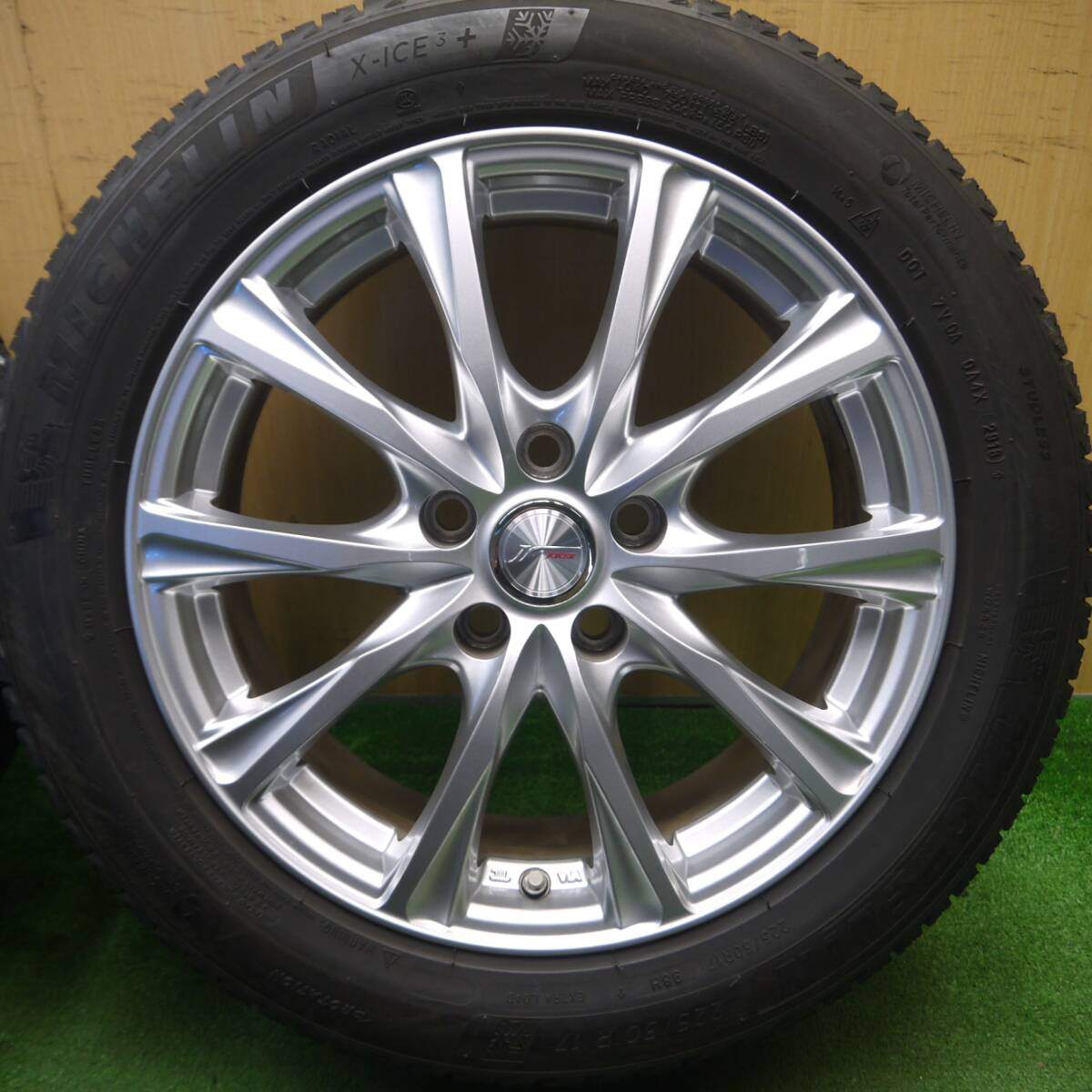 キレイ★スタッドレス 225/50R17 ミシュラン X-ICE3+ JOKER ジョーカー 17インチ PCD114.3/5H★5022609Hス
