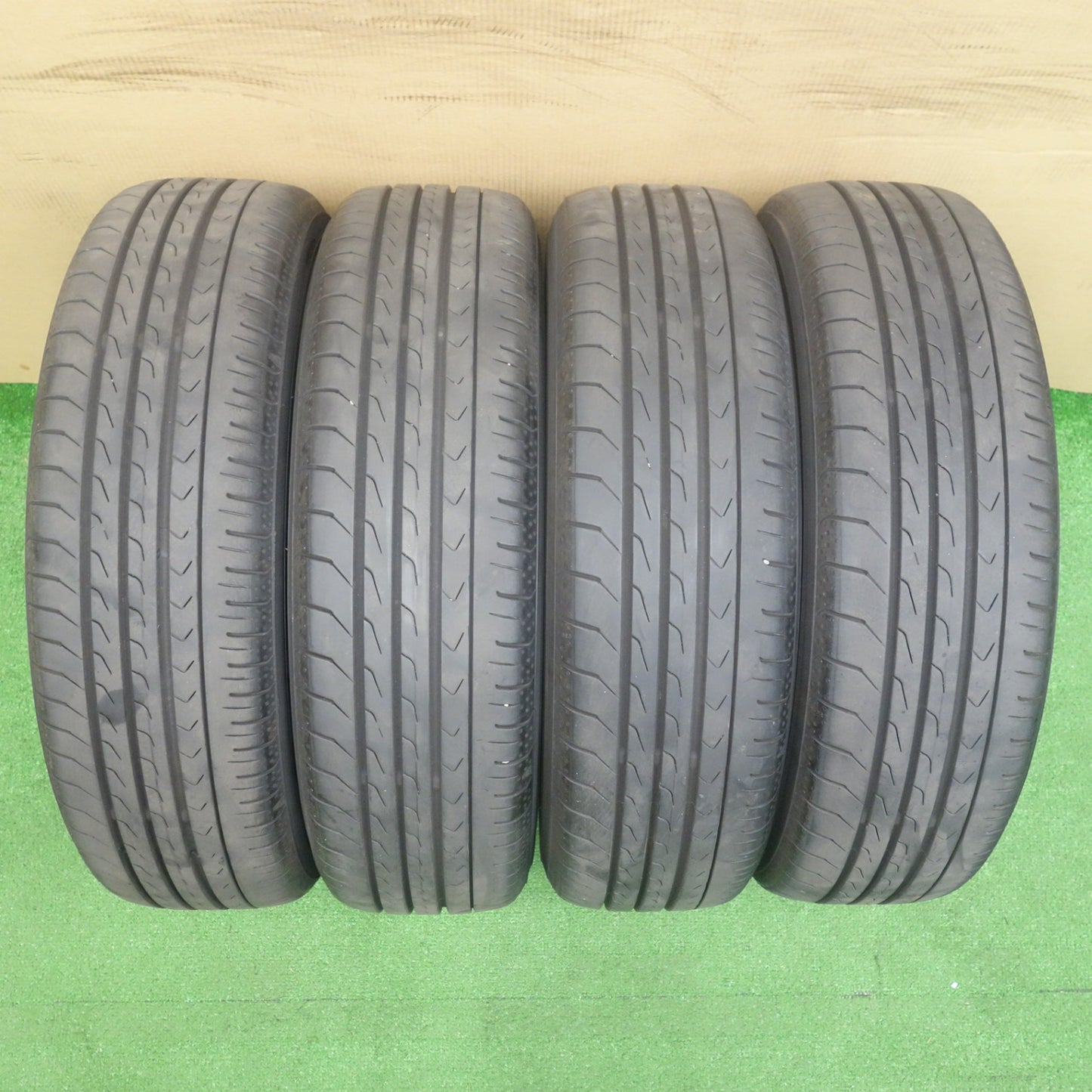 バリ溝!24年!キレイ!8.5分★155/65R14 ヨコハマ BluEarth-RV RV03 CK JOKER ジョーカー ブルーアース 14インチ PCD100/4H★6042302KTノ