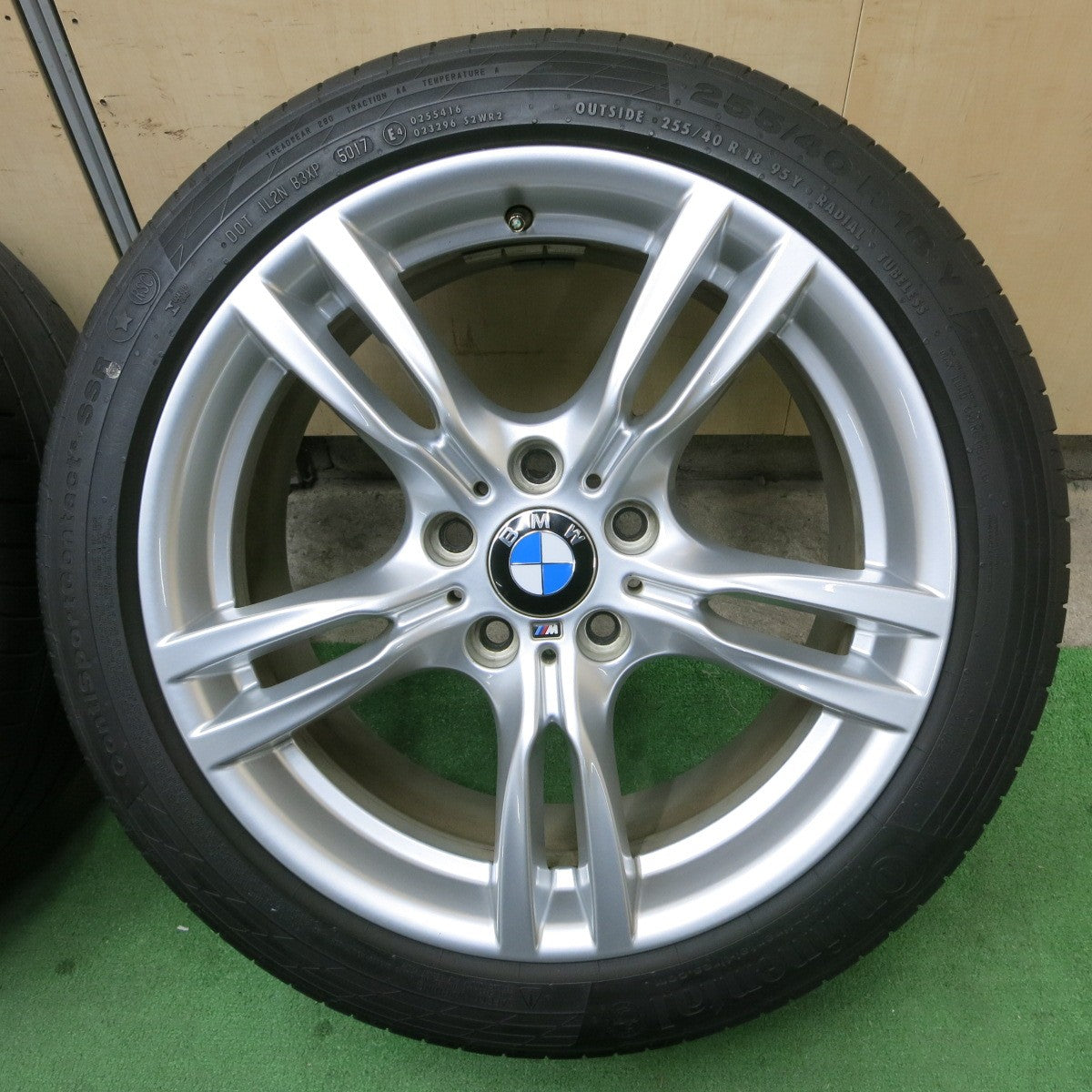 キレイ★BMW F30 F31 3シリーズ Mスポーツ 純正 225/45R18 255/40R18 コンチネンタル コンチスポーツ コンタクト5 SSR RSC PCD120/5H★5040203ナノ