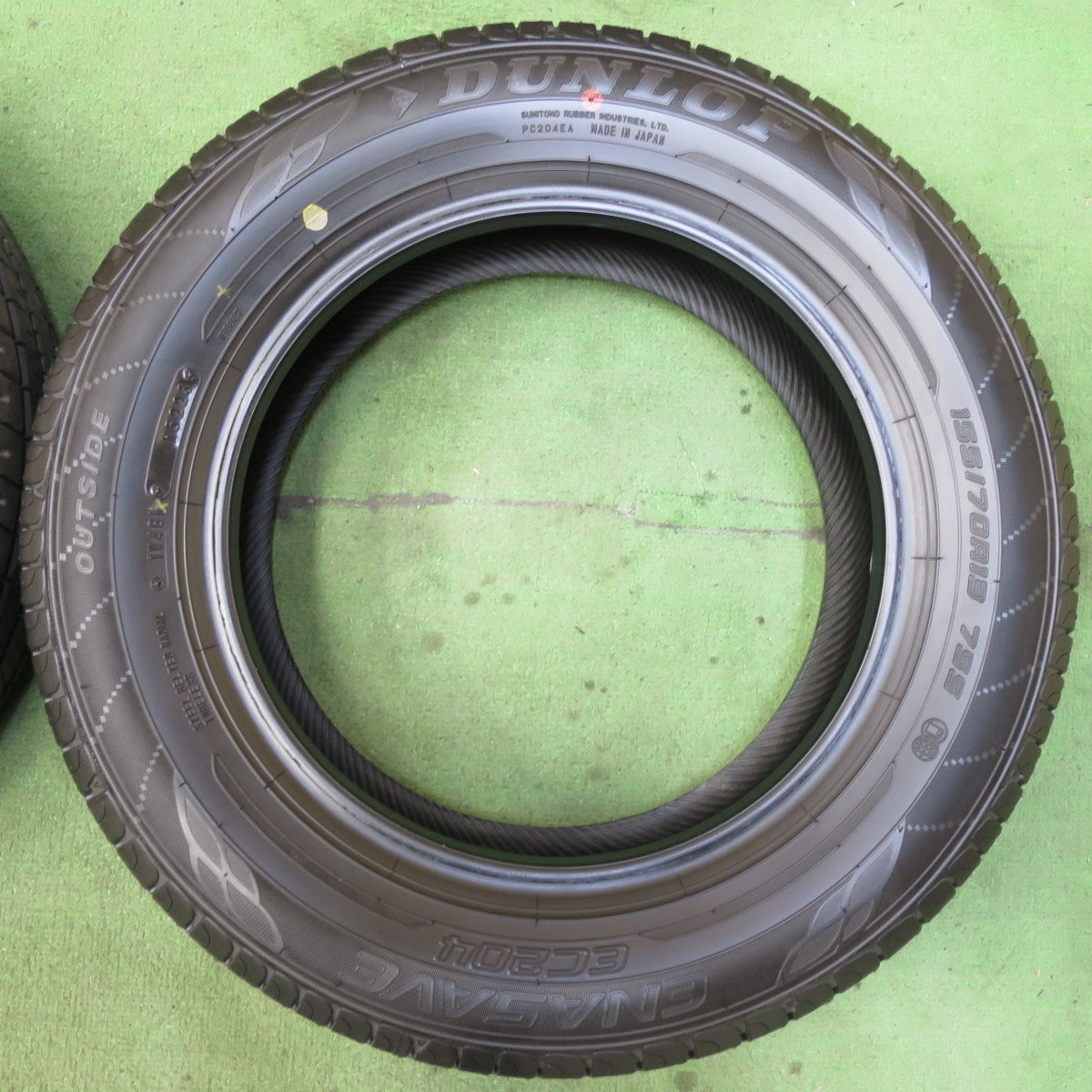 新車外し!23年★155/70R13 ダンロップ エナセーブ EC204 タイヤ 13インチ エブリイ バモス タウンボックス ネイキッド ミラ 等★5090408イノタ