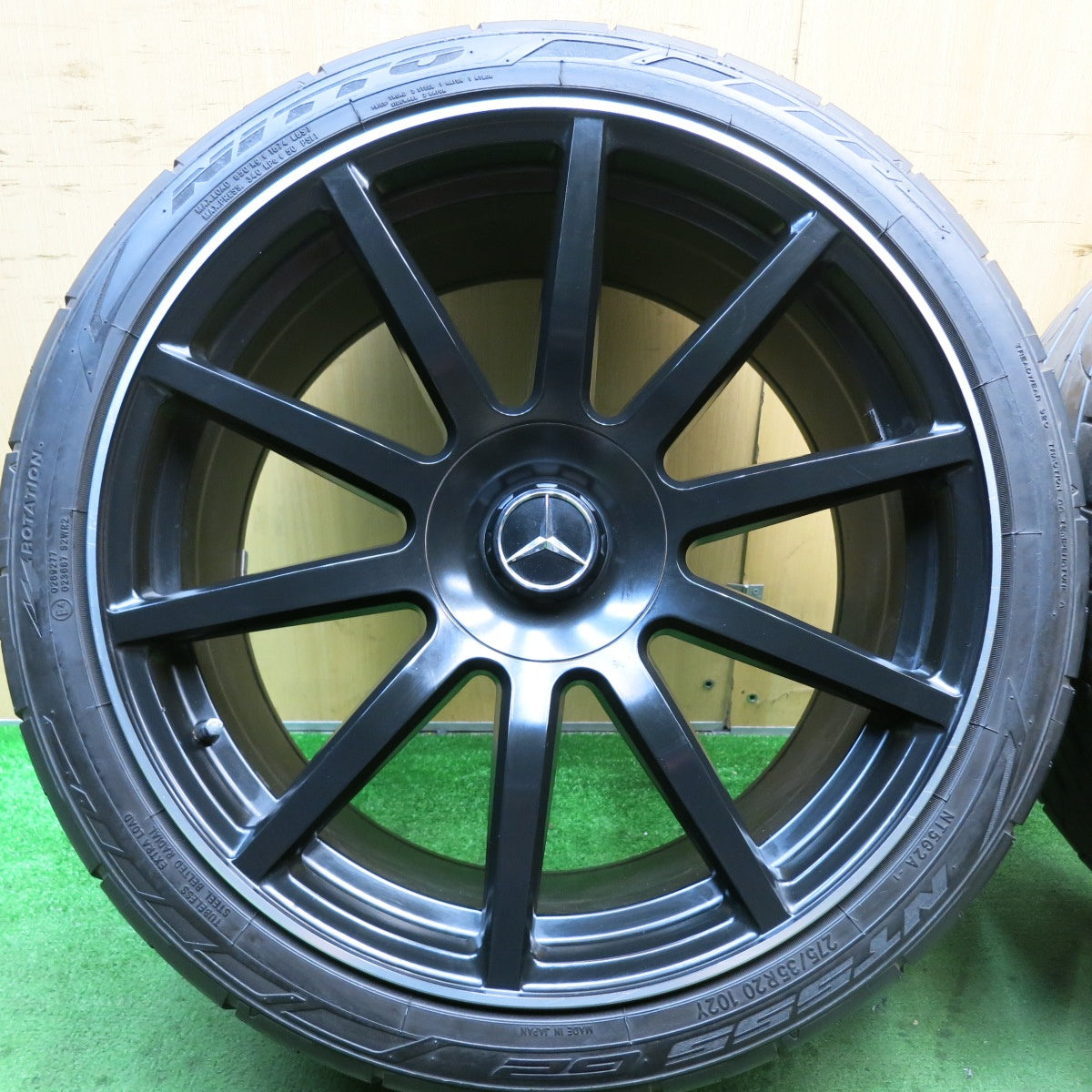 付属品付き!22年!キレイ★ベンツ Sクラス ダイナミック タイプ 245/40R20 275/35R20 ニットー NT555 G2 社外 アルミ 20インチ PCD112/5H★5081603HAノ
