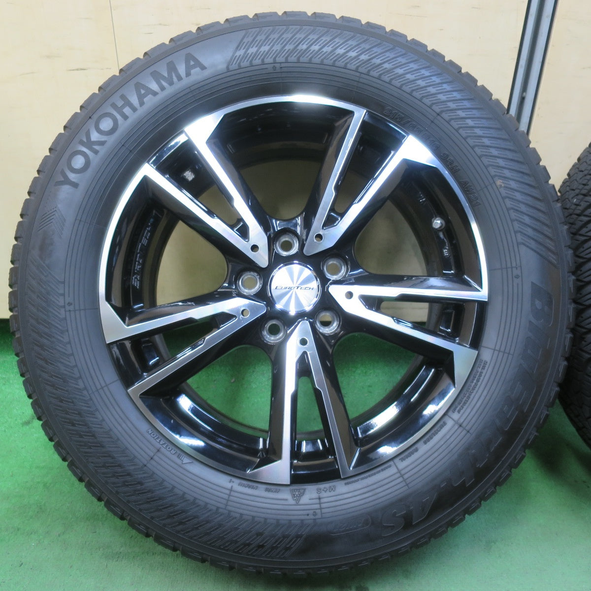 バリ溝!9.5分★プジョー 等 EUROTECH GAYA SOLI 215/65R16 ヨコハマ BluEarth-4S AW21 ユーロテック ガヤ ソリ 16インチ PCD108/5H★5092610イノ