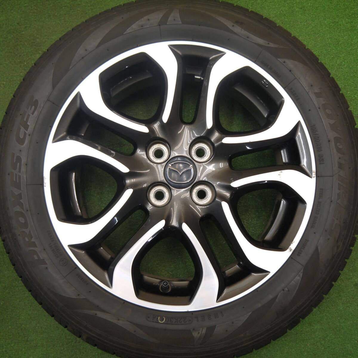 バリ溝!24年!9.5分★マツダ2 純正 185/60R16 トーヨー プロクセス CF3 16インチ PCD100/4H★5031908Hノ