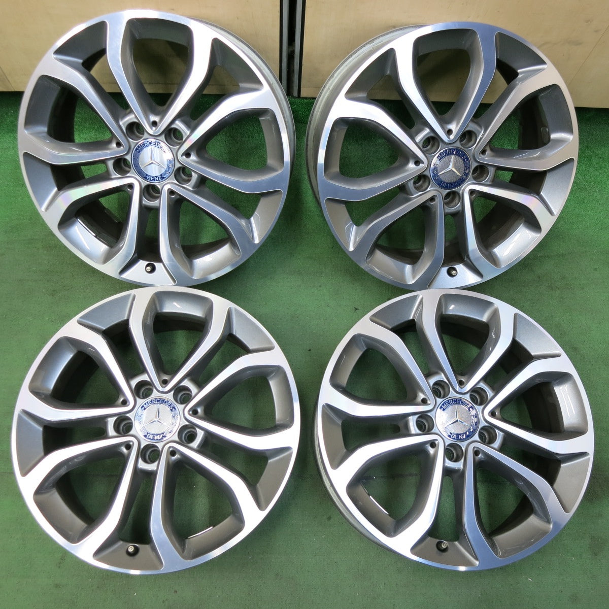 キレイ★ベンツ Cクラス W205 純正 ホイール 17インチ 17×7J PCD112/5H★5041808SYホ