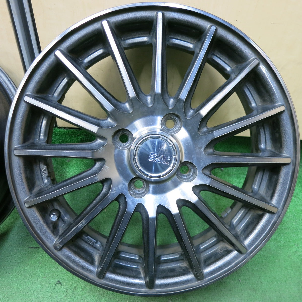 4本価格★S/F STEINER SFX ENKEI シュタイナー エンケイ 15インチ ホイール 15×4.5J PCD100/4H★5051309SYホ