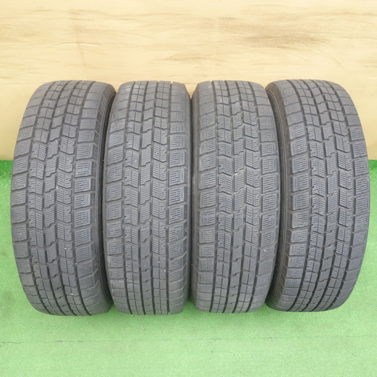 バリ溝!9分◎スタッドレス 185/60R15 グッドイヤー アイスナビ7 MiLLOUS DF ミルアス 15インチ PCD100/4H◎6062201KTス