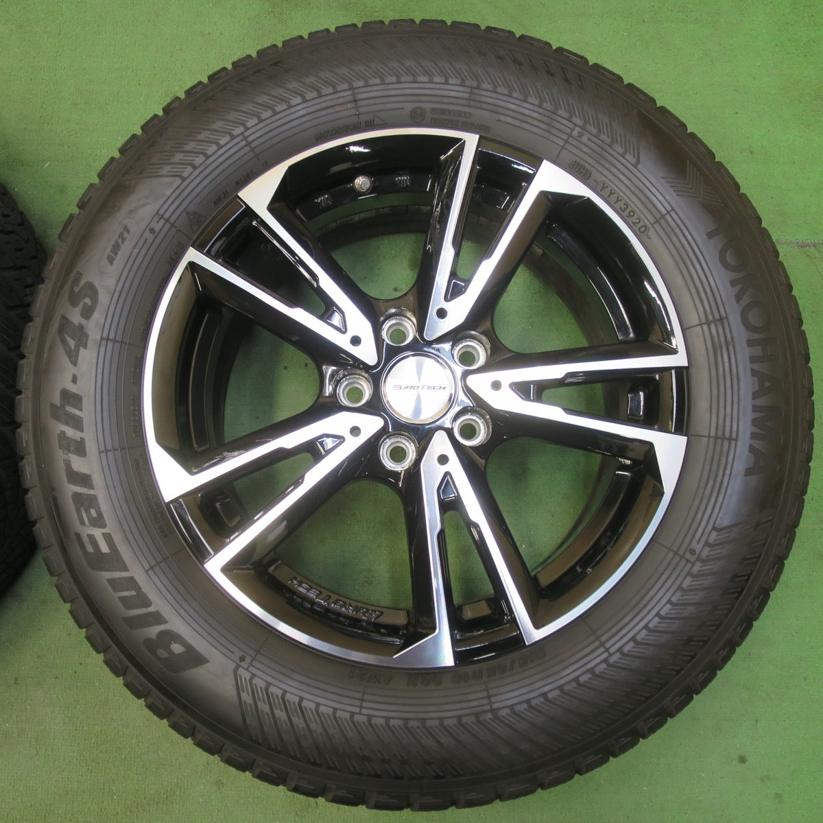 バリ溝!9.5分★プジョー 等 EUROTECH GAYA SOLI 215/65R16 ヨコハマ BluEarth-4S AW21 ユーロテック ガヤ ソリ 16インチ PCD108/5H★5092610イノ