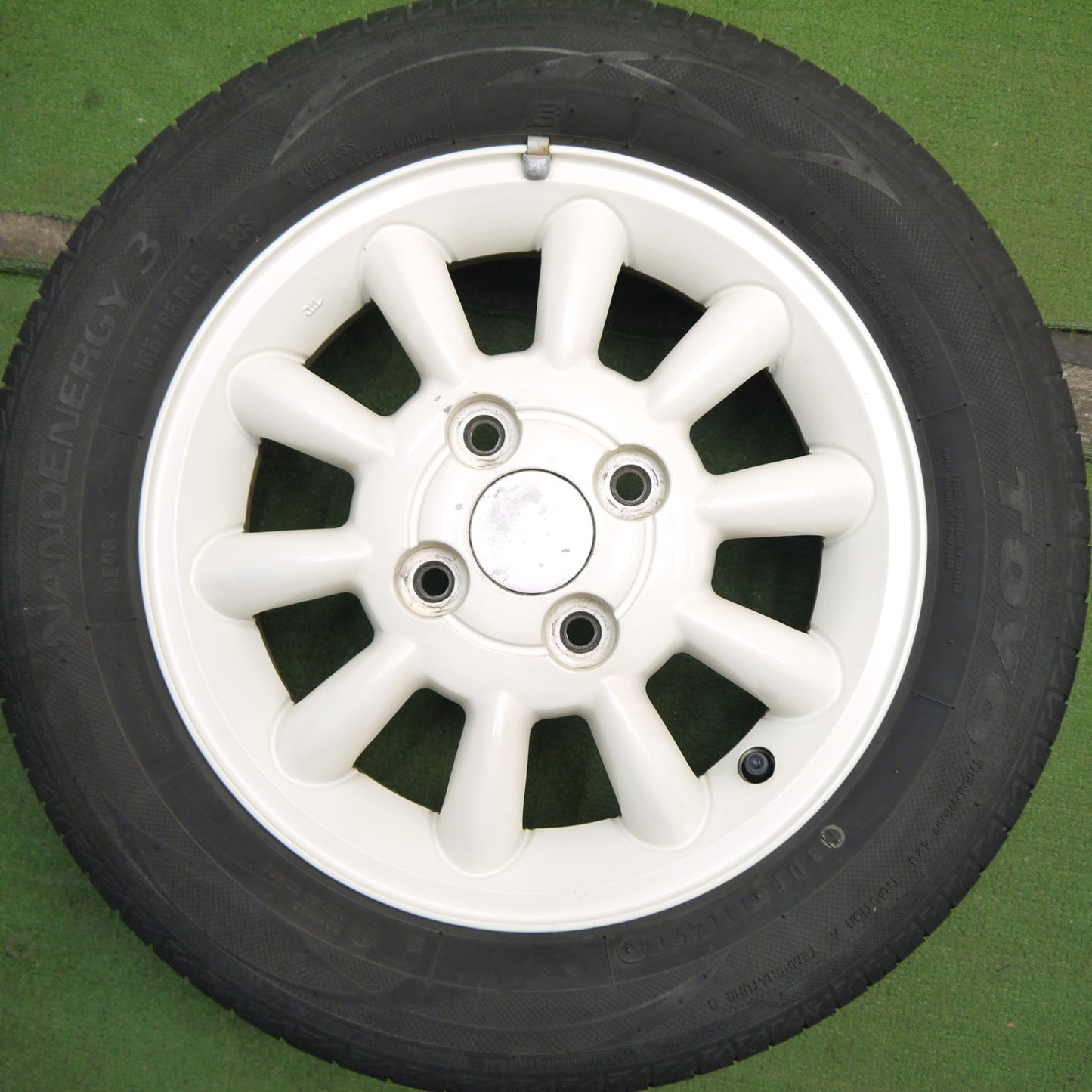 4本価格★スズキ ラパン 純正 155/65R13 トーヨー ナノエナジー3 13インチ PCD100/4H★5062701Hノ