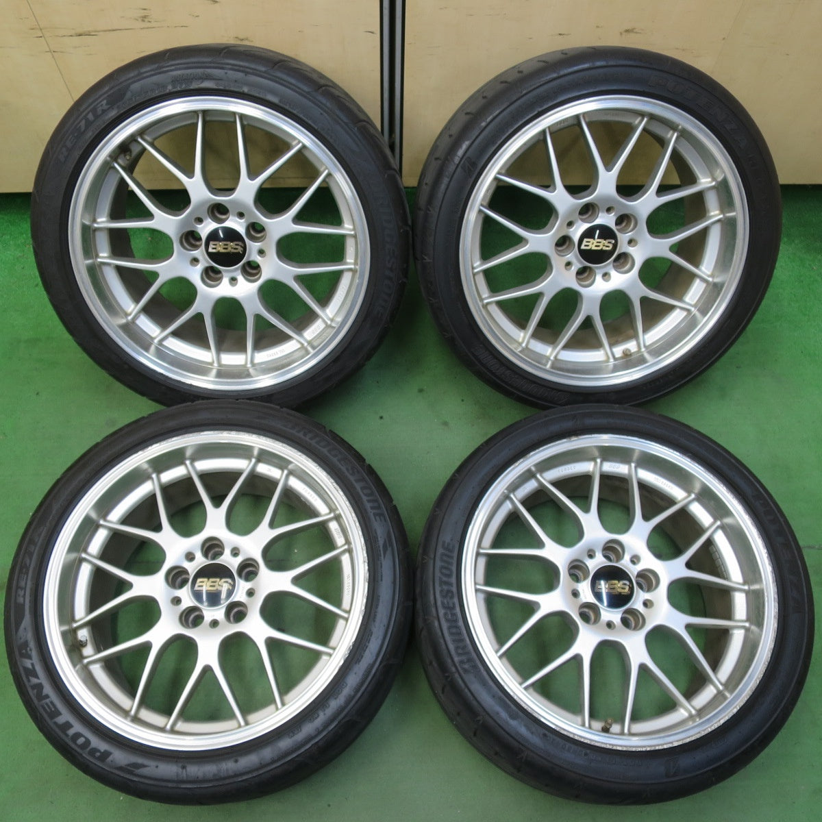 4本価格★BBS RG708 鍛造 265/35R18 ブリヂストン ポテンザ RE-71R 18インチ PCD114.3/5H★5061301イノ