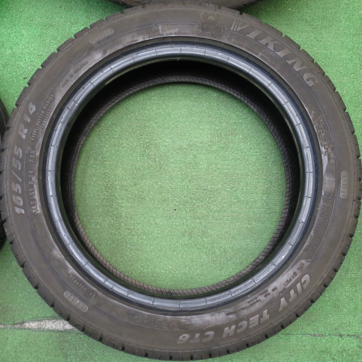 バリ溝!23年!9.5分★165/55R14 バイキング CITY TECH CT6 タイヤ 14インチ ワゴンR ゼスト ライフ アルト パレット 等★5041601KKノタ
