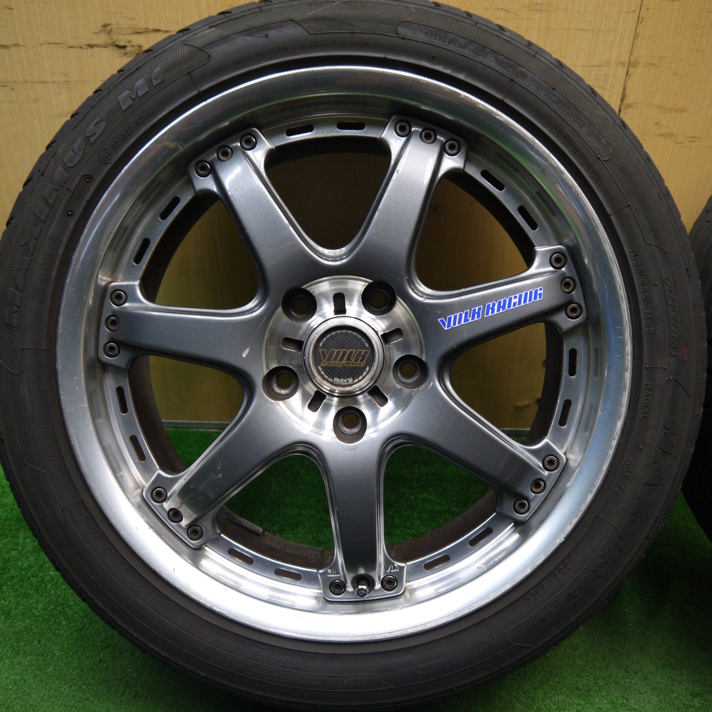 バリ溝!22年!9分★RAYS VOLK Racing VR GT-7 215/45R17 マックストレック マキシマス M1 17インチ レイズ PCD114.3/5H★5051912Hノ