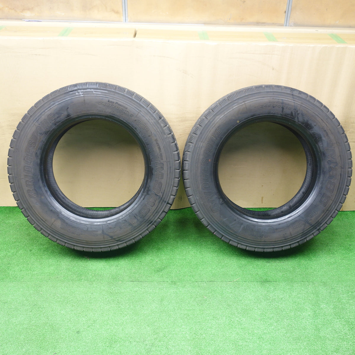 バリ溝!25年!9分!2本★トラック タイヤ 245/70R19.5 136/134J ブリヂストン M888 ミックス オールシーズン 19.5インチ★5122209KTスタ