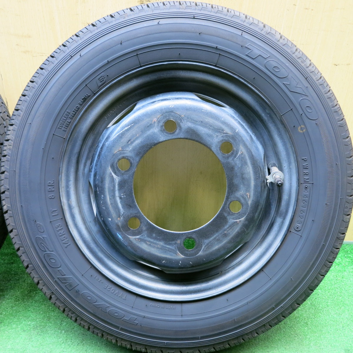 4本価格!23年★トラック タイヤ 145R13 8PR トーヨー V-02e スチール ホイール 13インチ PCD170/6H★5082407HAノ