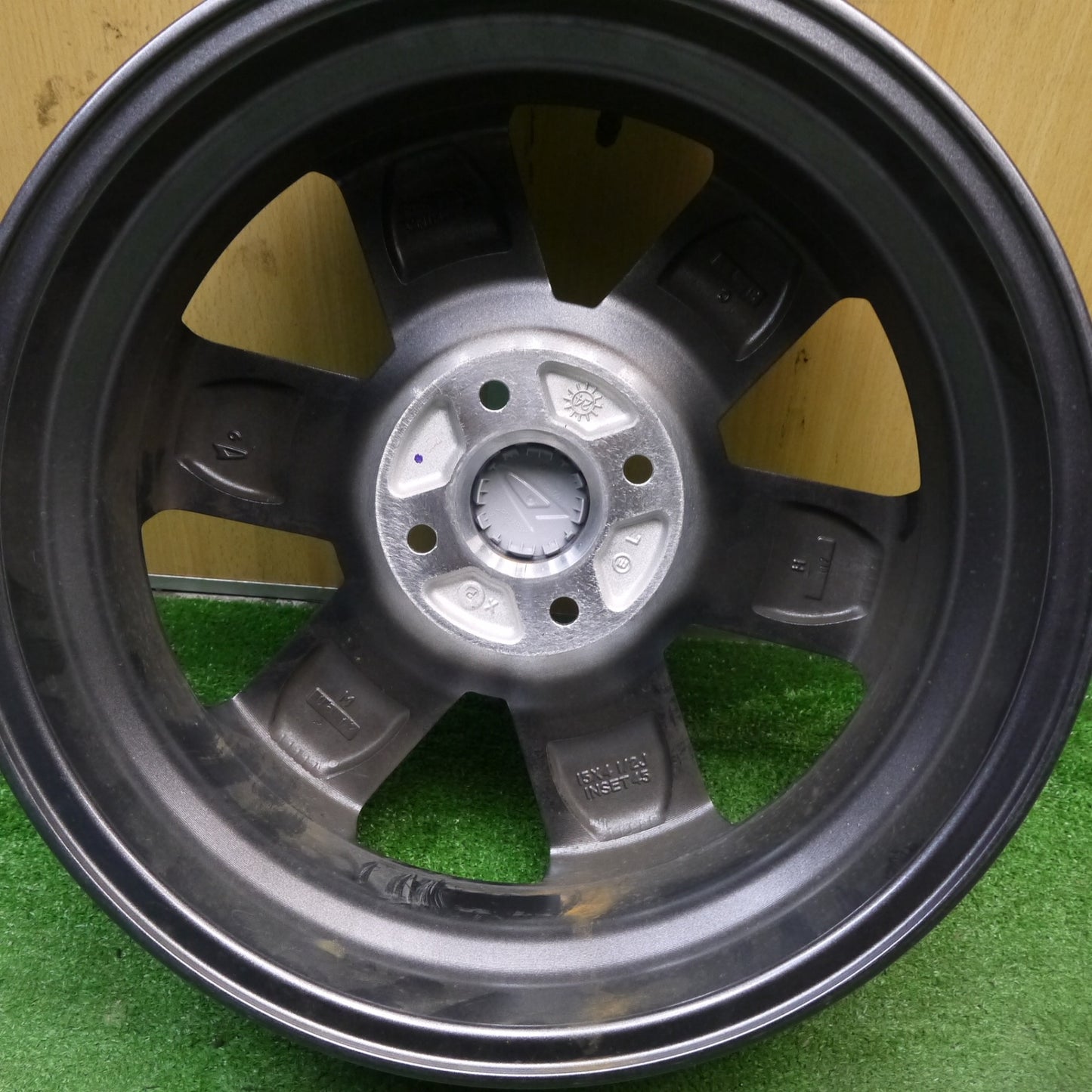 新車外し!1本★ダイハツ タント ファンクロス 純正 ホイール 15インチ 15×4.5J PCD100/4H★5061604Hホ