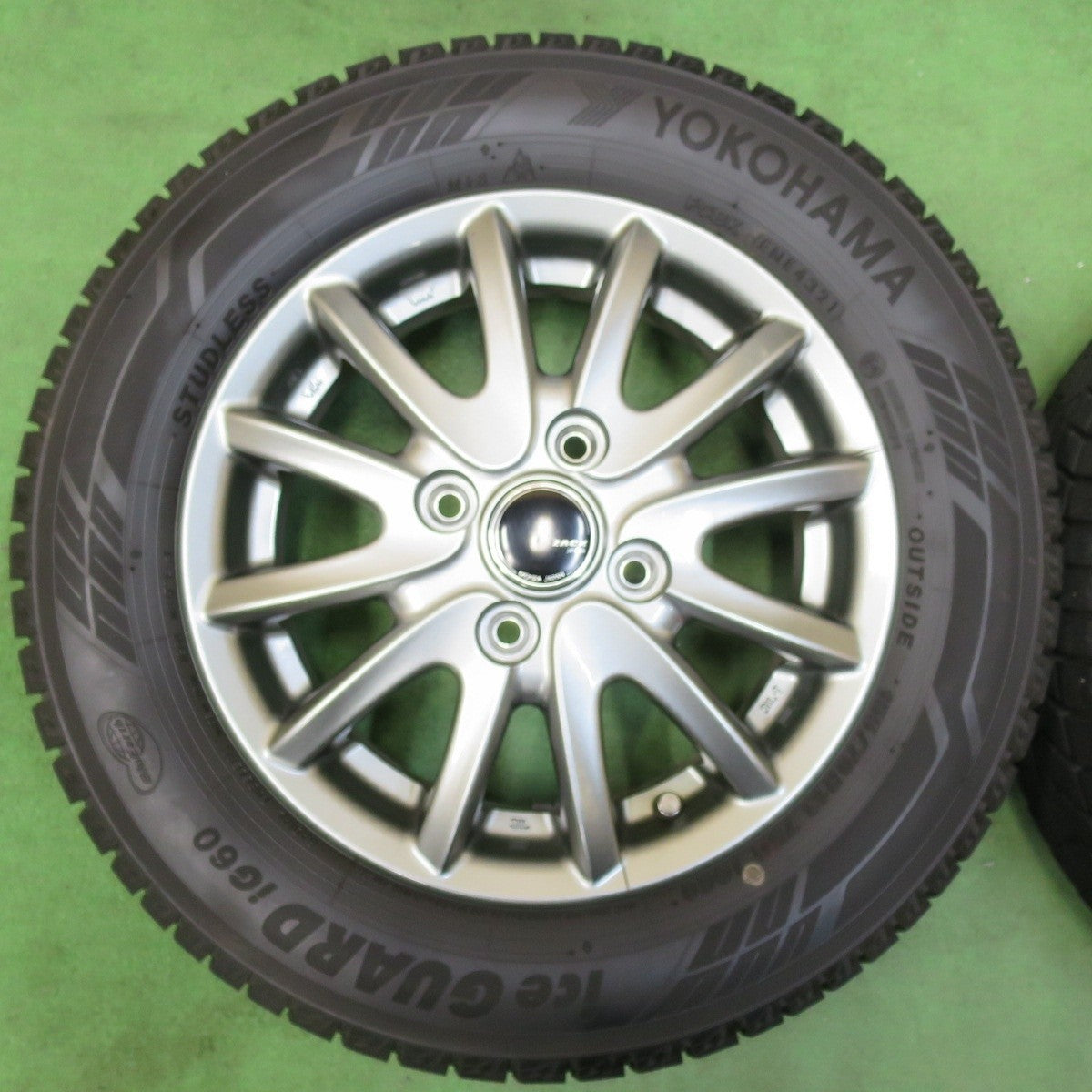 キレイ 21年★スタッドレス 155/70R13 ヨコハマ アイスガード iG60 ZACK JP-016 MONZA ザック 13インチ PCD100/4H★5010414イス