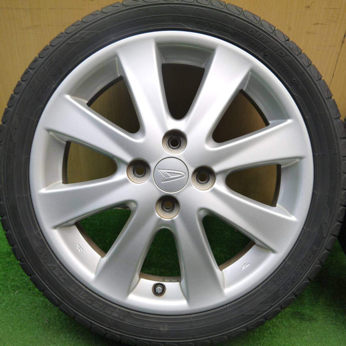 キレイ★ダイハツ ムーヴ カスタム 純正 165/50R16 ダンロップ エナセーブ EC204 16インチ PCD100/4H★5040110Hノ