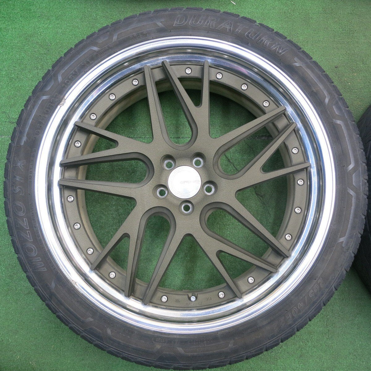 4本価格★WORK GNOSIS CVX M-SR 265/40R22 デュラターン MOZZO STX ミネルバ ECOSPEED2 SUV ワーク PCD108/5H★5043001NJノ