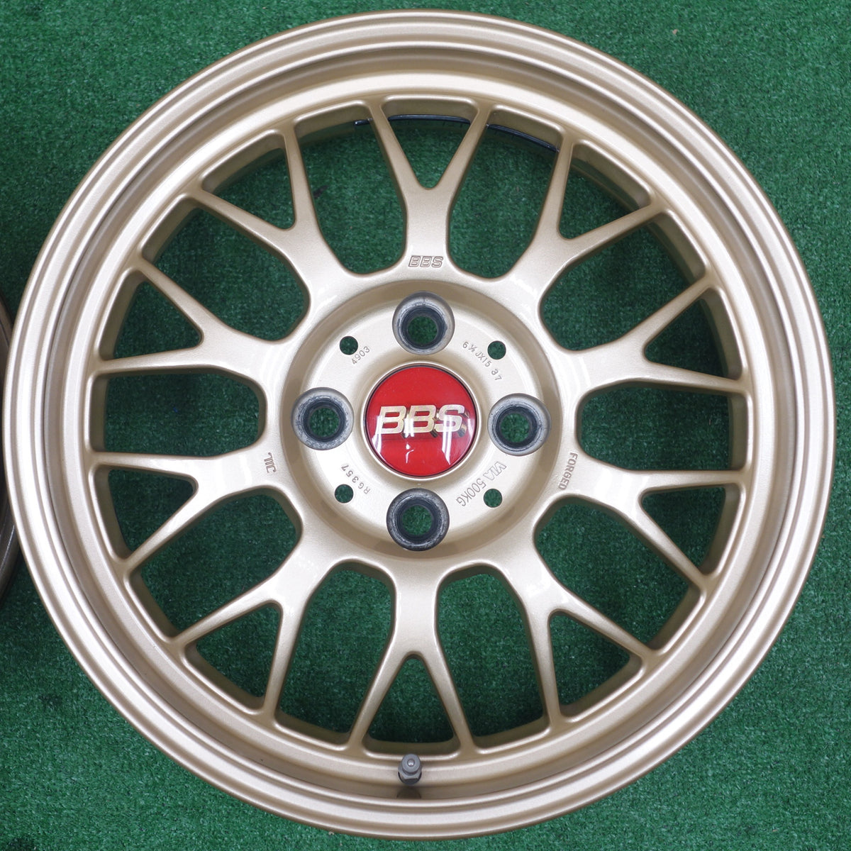 キレイ★BBS RG357 鍛造 15インチ ホイール 15×6.5J PCD100/4H★6010905KTホ