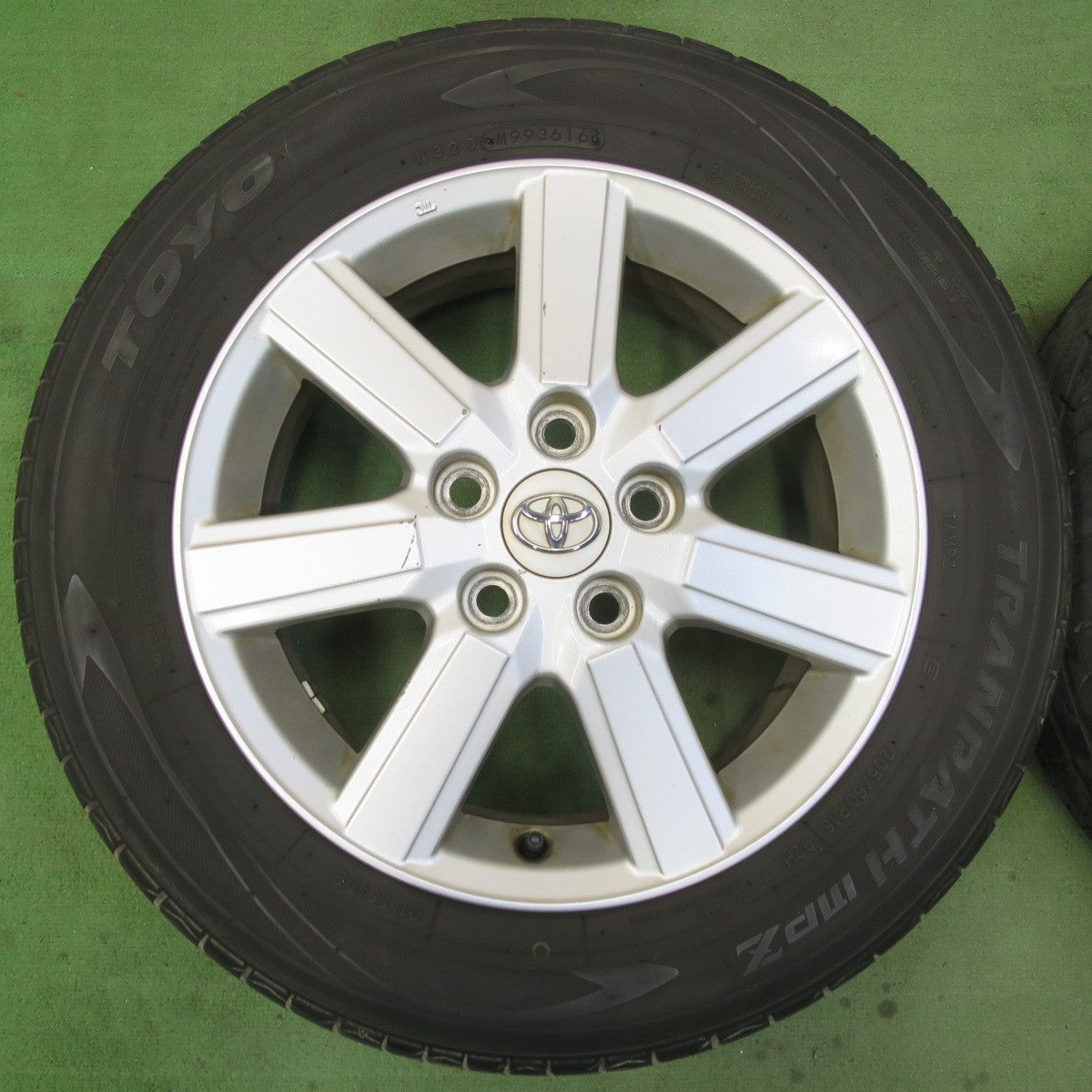 バリ溝!9.5分★トヨタ 70系 ノア ヴォクシー 純正 205/60R16 トーヨー トランパス MPZ 16インチ PCD114.3/5H★5082107イノ