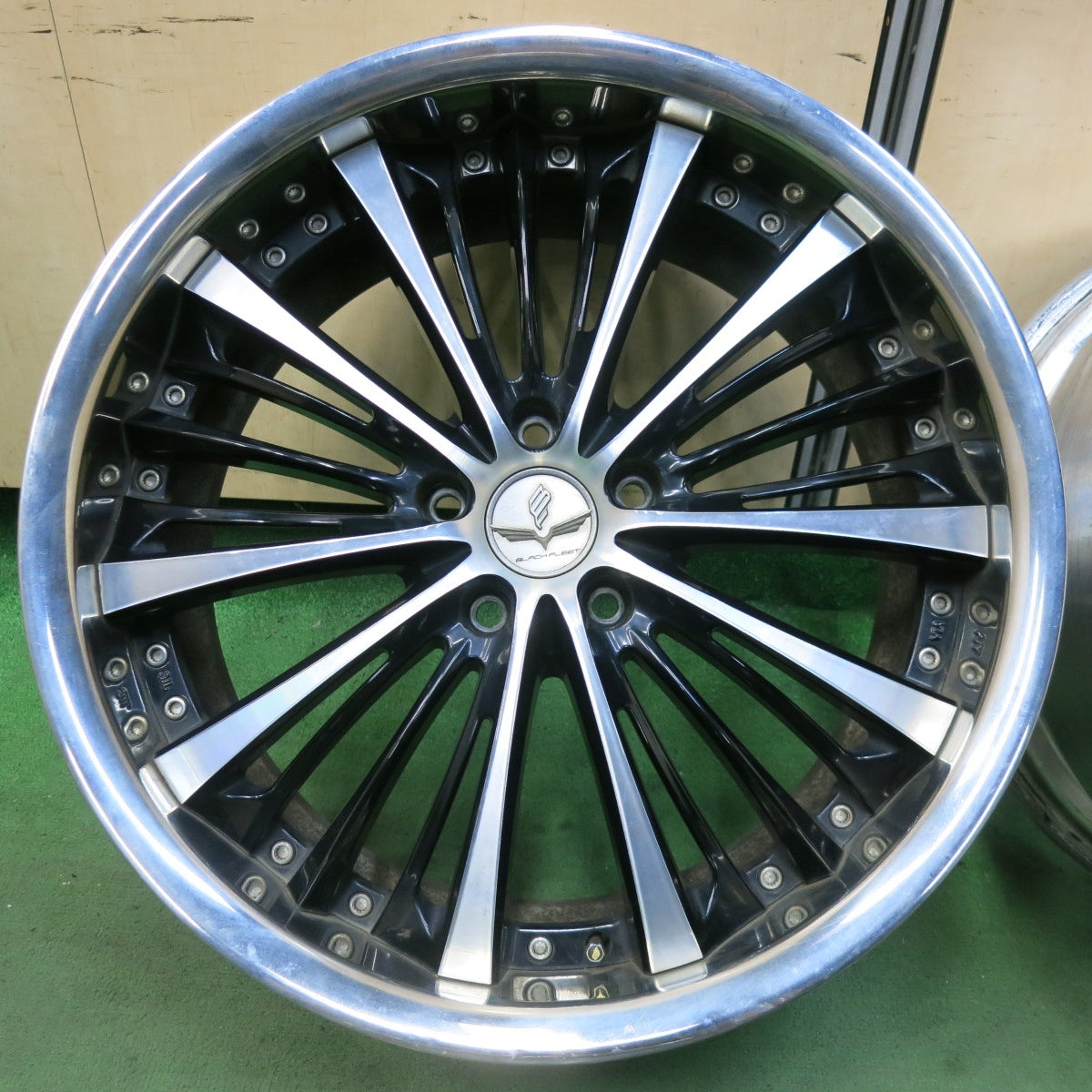 4本価格★RAYS Black Fleet V350 20インチ ホイール レイズ ブラック フリート 20×8.5J PCD114.3/5H★5071805SYホ