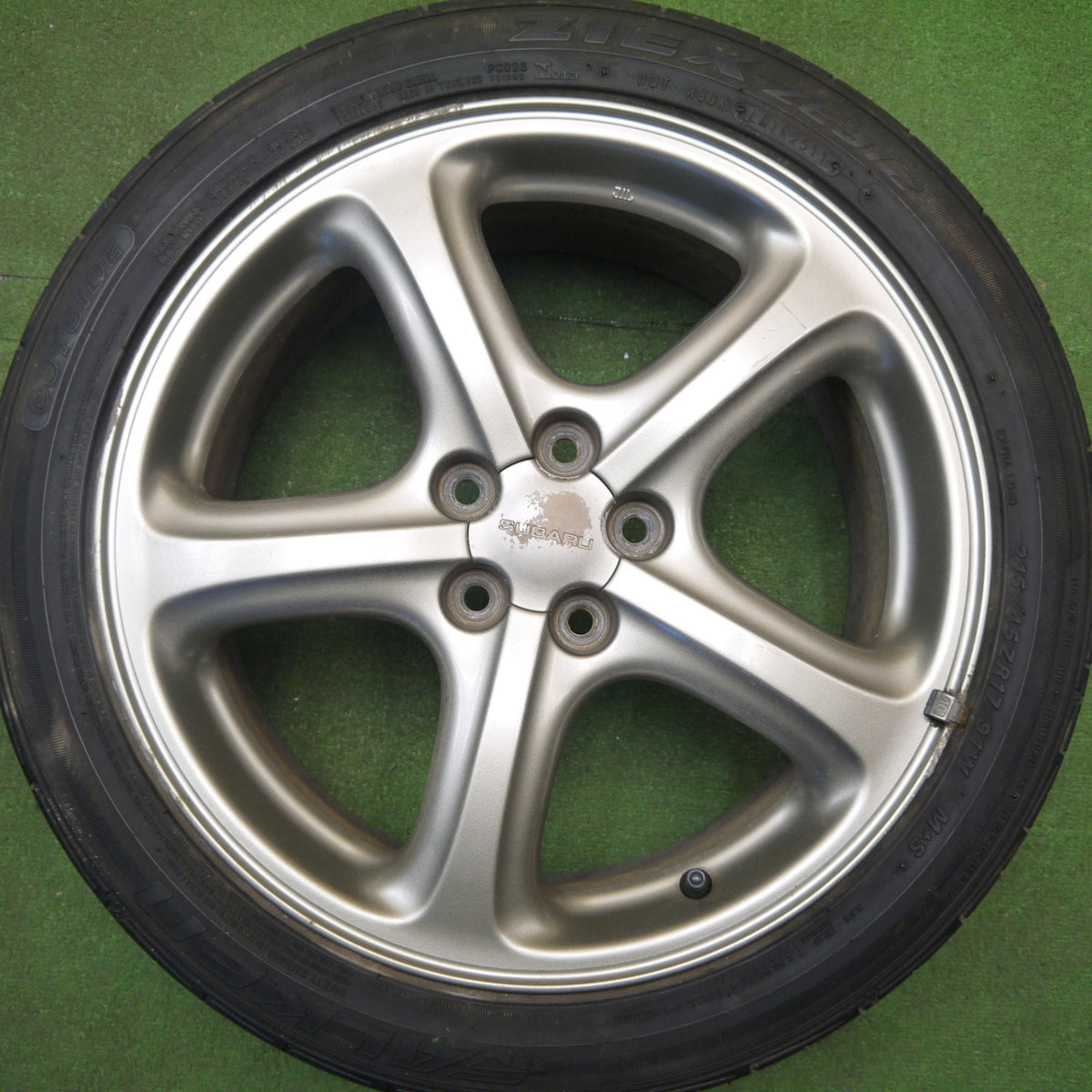 4本価格★スバル レガシィ 純正 215/45R17 ファルケン ZIEX ZE912 17インチ PCD100/5H★6021704Hノ
