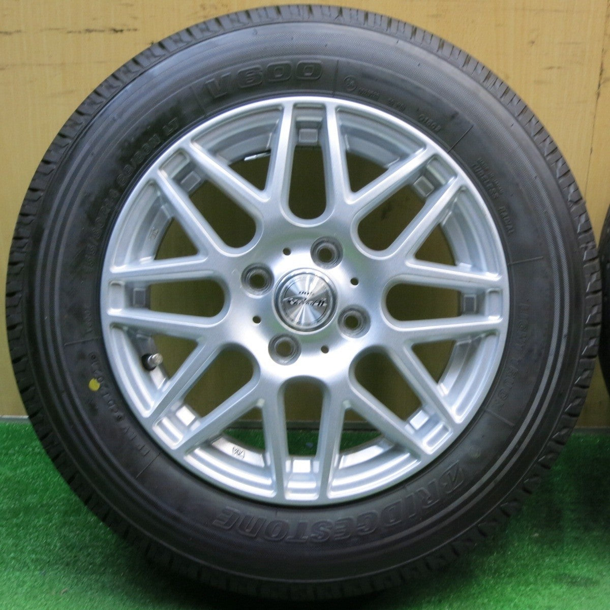 バリ溝!24年!9.5分★155/80R14 88/86N ブリヂストン V600 D.O.S. GaviaL DOS 14インチ PCD100/4H★5032902NJノ
