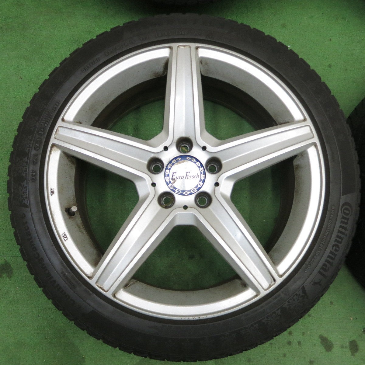 4本価格★ベンツ 等 EuroForsch 225/45R18 スタッドレス コンチネンタル コンチバイキング コンタクト6 18インチ ユーロフォルシュ PCD112/5H★5051003ナス
