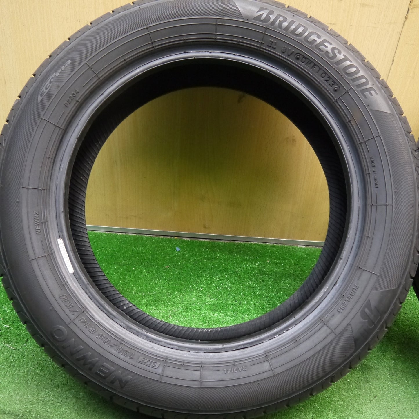 バリ溝!23年!8.5分★155/65R14 ブリヂストン NEWNO ニューノ タイヤ 14インチ N-BOX ラパン ワゴンR タント ムーヴ ウェイク 等★5041804Hノタ