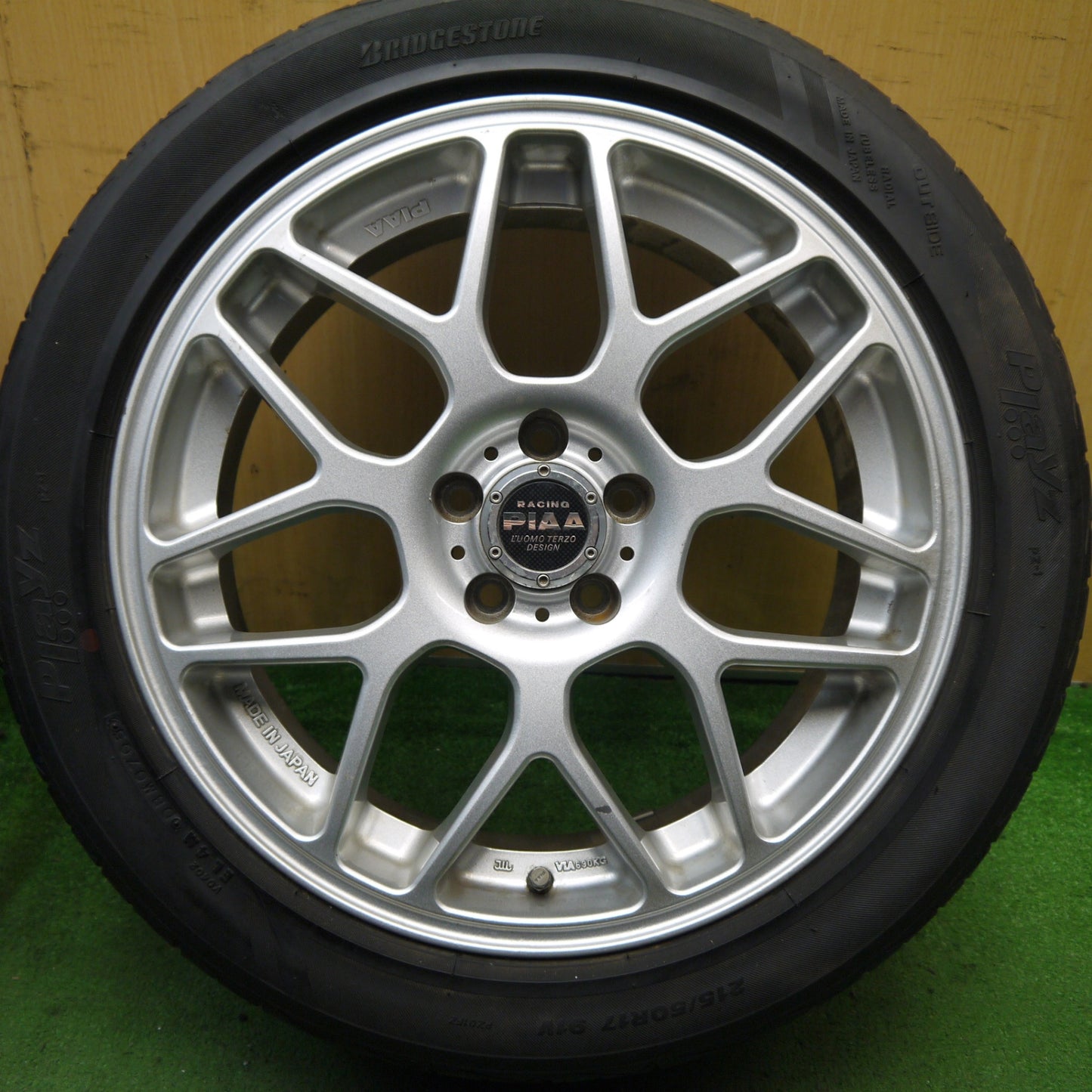キレイ★86 BRZ 等 215/50R17 ブリヂストン プレイズ PZ-1 RACING PIAA SUPER MESH MOMO ピア 17インチ PCD100/5H★5070101Hノ