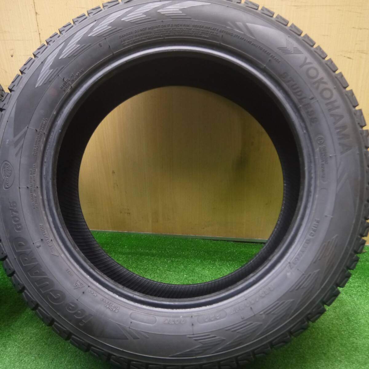 バリ溝!9.5分★スタッドレス 225/60R17 ヨコハマ アイスガード G075 17インチ フォレスター アルファード等★4110609Hスタ