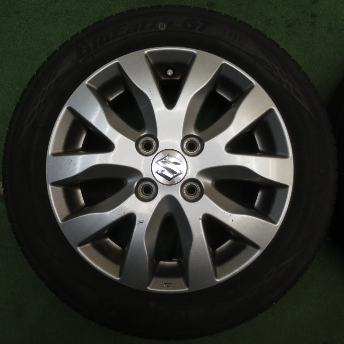 4本価格!23年★スズキ MH23S ワゴンR スティングレー 純正 155/65R14 ヨコハマ BluEarth-GT AE51 ブルーアース 14インチ PCD100/4H★5082902NJノ